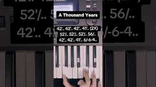 A Thausand Years | Easy Piano Tutorial | Christina Perri #easypiano #piano