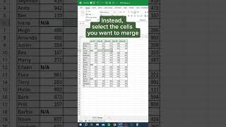 DON’T Merge in Excel‼️ #excel screenshot 3