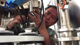 How to change Swiss heating gun head for R60 auto plastic tube filler sealer screenshot 5