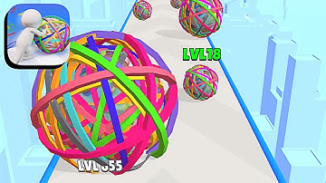 Rubberball Runner ​- All Levels Gameplay Android,ios (Levels 25-27)