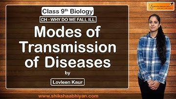Modes of transmission of Diseases | Why Do We Fall ill | CBSE Class 9 Biology