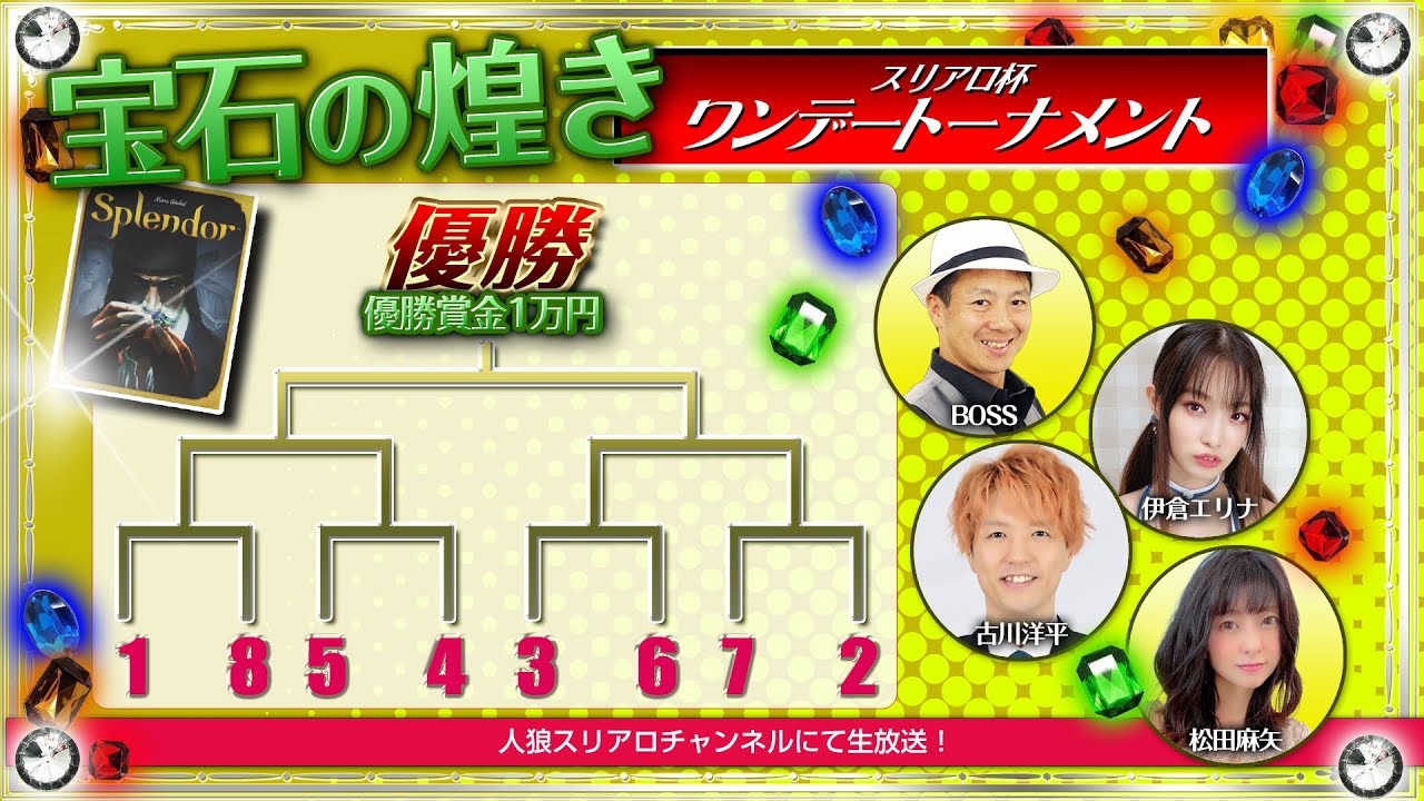宝石の煌き　第44回スリアロ杯ワンデートーナメント