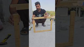 Making The Front Frame Of The Pigeon House