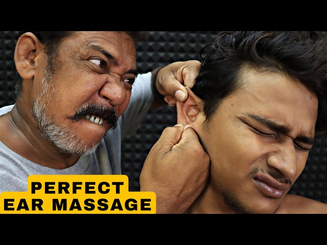 Perfect Ear Massage & Chiropractic Body Cracks by Asim Barber | Head Massage & Hair Cracking | ASMR