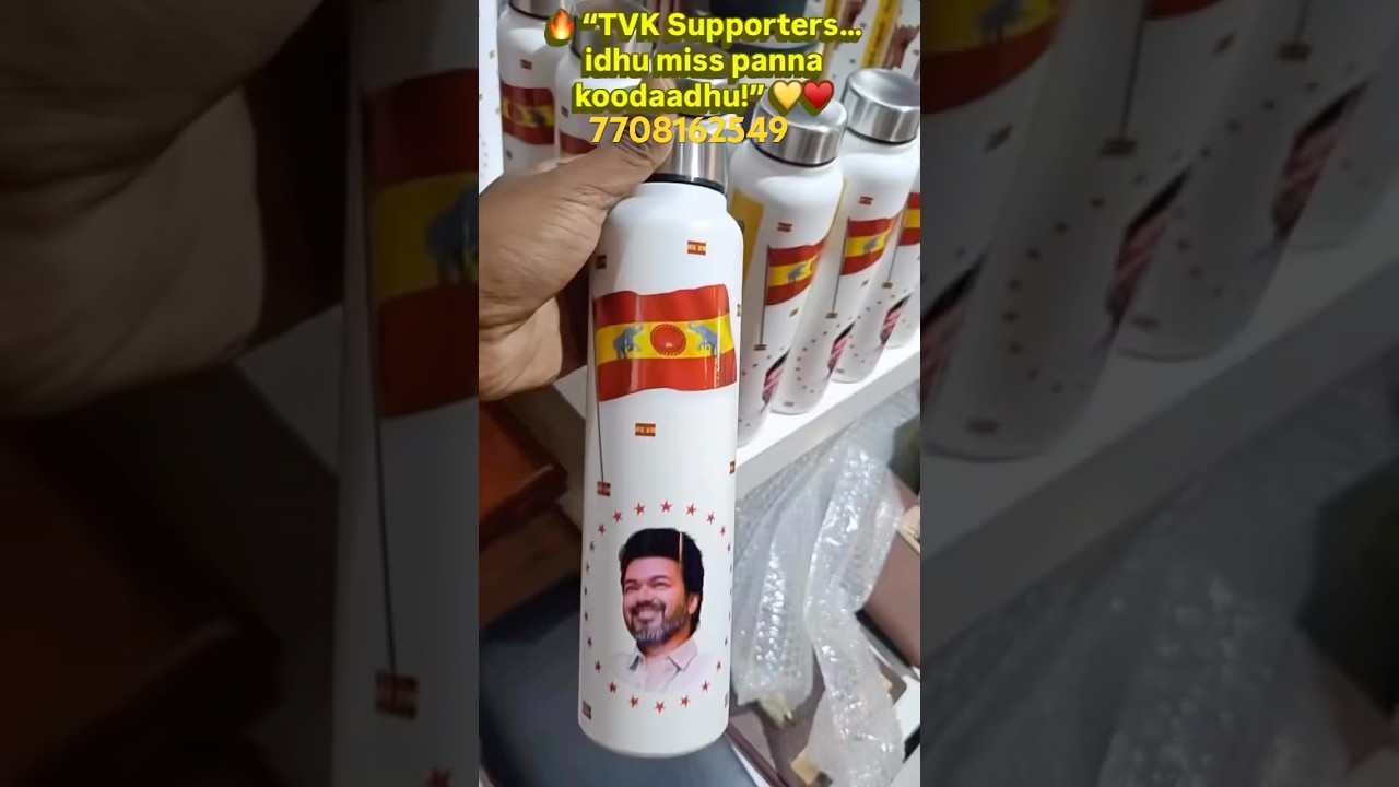 TVK 950ML Stainless Steel Bottle | Custom Print | Limited Orders🚀