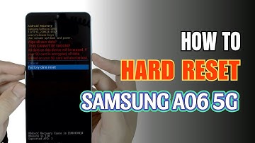 How to Hard Reset Samsung Galaxy A06 5G | Removing Password Unlock