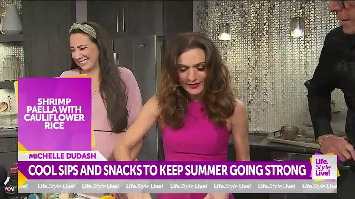 Chef Michelle Dudash prepares cool sips, snacks to...
