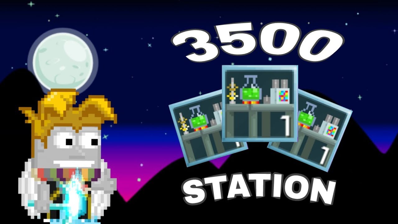 GROWTOPIA Harvesting 3500 Science Station YouTube