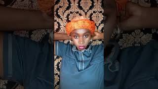 Simple Head Wrap Tutorial With Ankara Material And Rubber Band.
