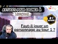 Lorcana astuce 1  jouer un personnage au tour 1 peut faire perdre la partie