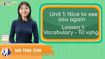 Tiếng Anh Lớp 4 | Unit 1: Nice to see you again | Lesson 1: Từ vựng | Megastudy Kids