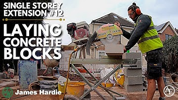 Laying Concrete Blocks! 💪 | Single Storey Extension #12