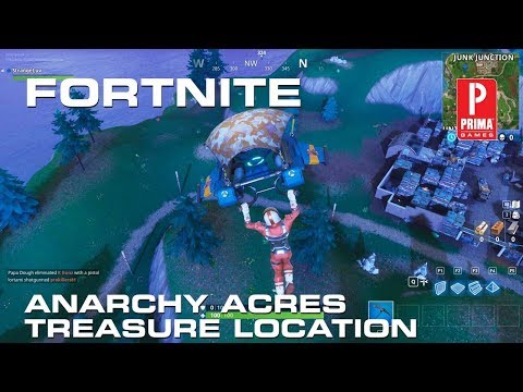 Video: Fortnite - Anarchy Acres Locație Hartă Comoară