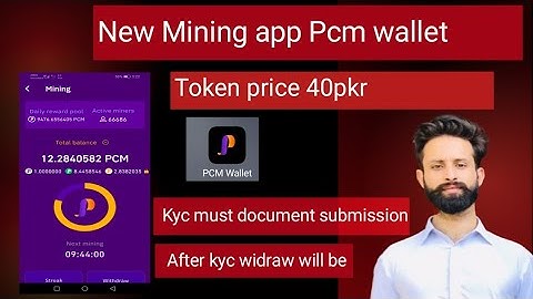 Pcm wallet new earning app in 2025 free crypto mining app best air drop