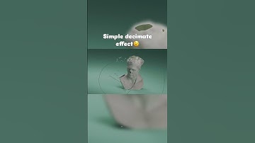 🔧 Watch how a simple decimate effect transforms high-poly models into low-poly masterpieces!