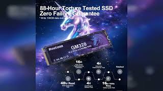 Overview: GM328 1TB NVMe M.2 2280 SSD, PCIe Gen3 3D NAND Internal Solid State Drive, Dynamic SLC...