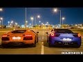 Ferrari 458  lamborghini aventador racing revs accelerations