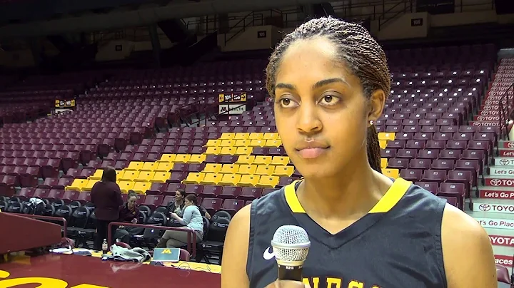2014 Minnesota WBB Media Day: Senior forward Shae ...