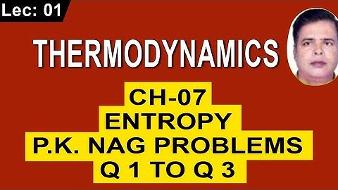 PKNAG PROBLEMS  Q1 TO Q 3  Of Chapter 7 On Entropy |Thermodynamics For Both GATE And ESE |