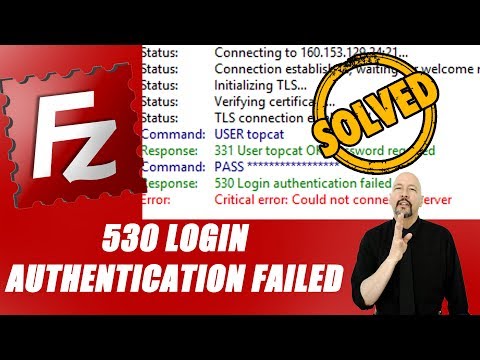 How to solve “530 Login Authentication Failed error” in FileZilla [STEP by STEP]☑️