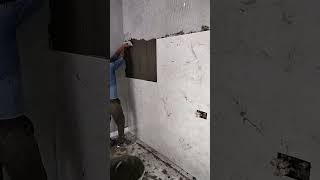 T.v Unit Tiles Installation