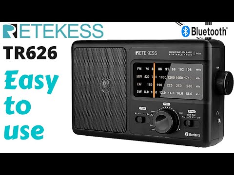 RETEKESS TR626 4 band FM-MW-LW-Shortwave radio with Bluetooth.  @CB-RADIO-UK