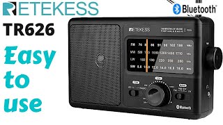 RETEKESS TR626 4 band FM-MW-LW-Shortwave radio with Bluetooth. screenshot 4