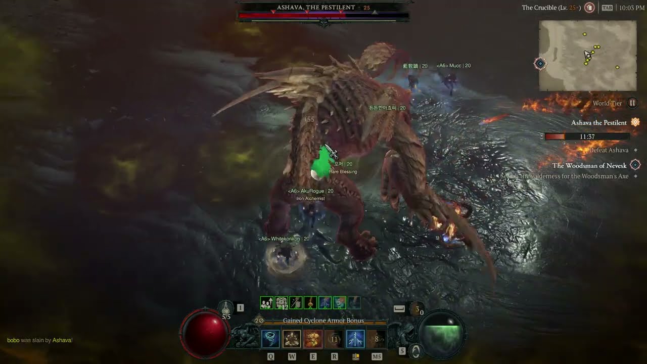 [D4 Beta] One More Ashava Before the Server Closed (8m 25s) / Stagger TWICE / Bad Omen Storm Druid