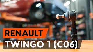 Cómo reemplazar Rótula barra de acoplamiento RENAULT TWINGO I (C06_) - tutorial