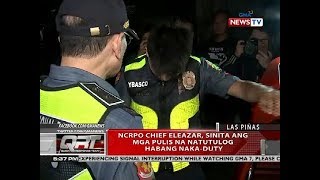 Qrt Ncrpo Chief Eleazar Sinita Ang Mga Pulis Na Natutulog Habang Naka-Duty