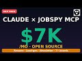 Make $7K/MO with Claude + Jobspy MCP — Open Source AI Agents #shorts