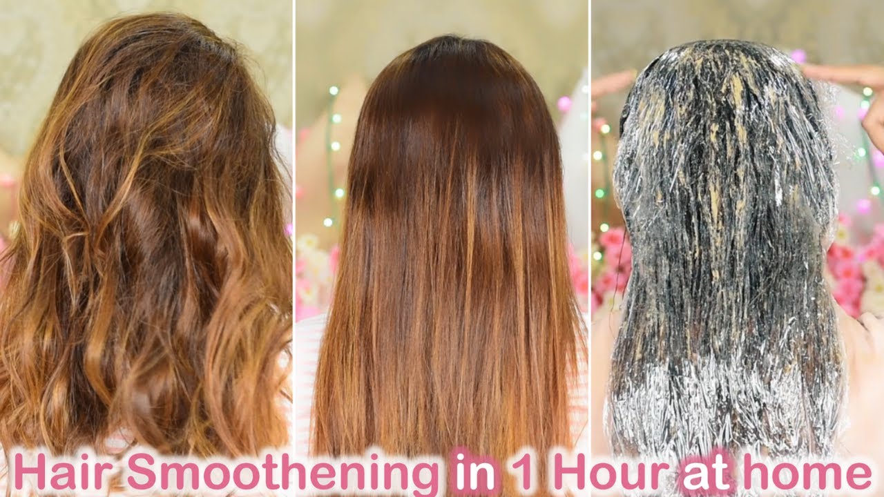 DIY Hair Smoothening Spa With Instant Result | Hair Straightening Smoothening  Hair Spa at home Steps - YouTube