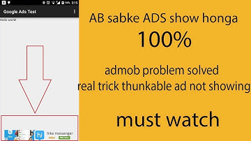 THUNKABLE BANNER ADS NOT SHOWING PROBLEM 100% SOLUTION | Why Admob Banner Ads is not showing