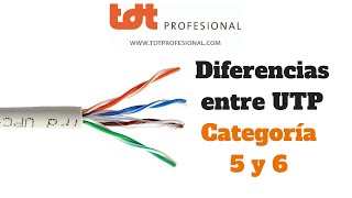 Diferencias entre Cable UTP Categoria 5 y 6 - YouTube