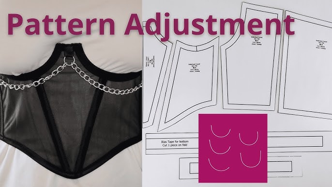 How to Adjust Underbust Corset Pattern according to Different Types of Underwire - YouTube how-to-adjust-underbust-corset-pattern-according-to-different-types-of-underwire-youtube