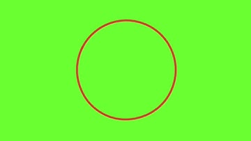 Red Circle Animation Green Screen Chroma Key