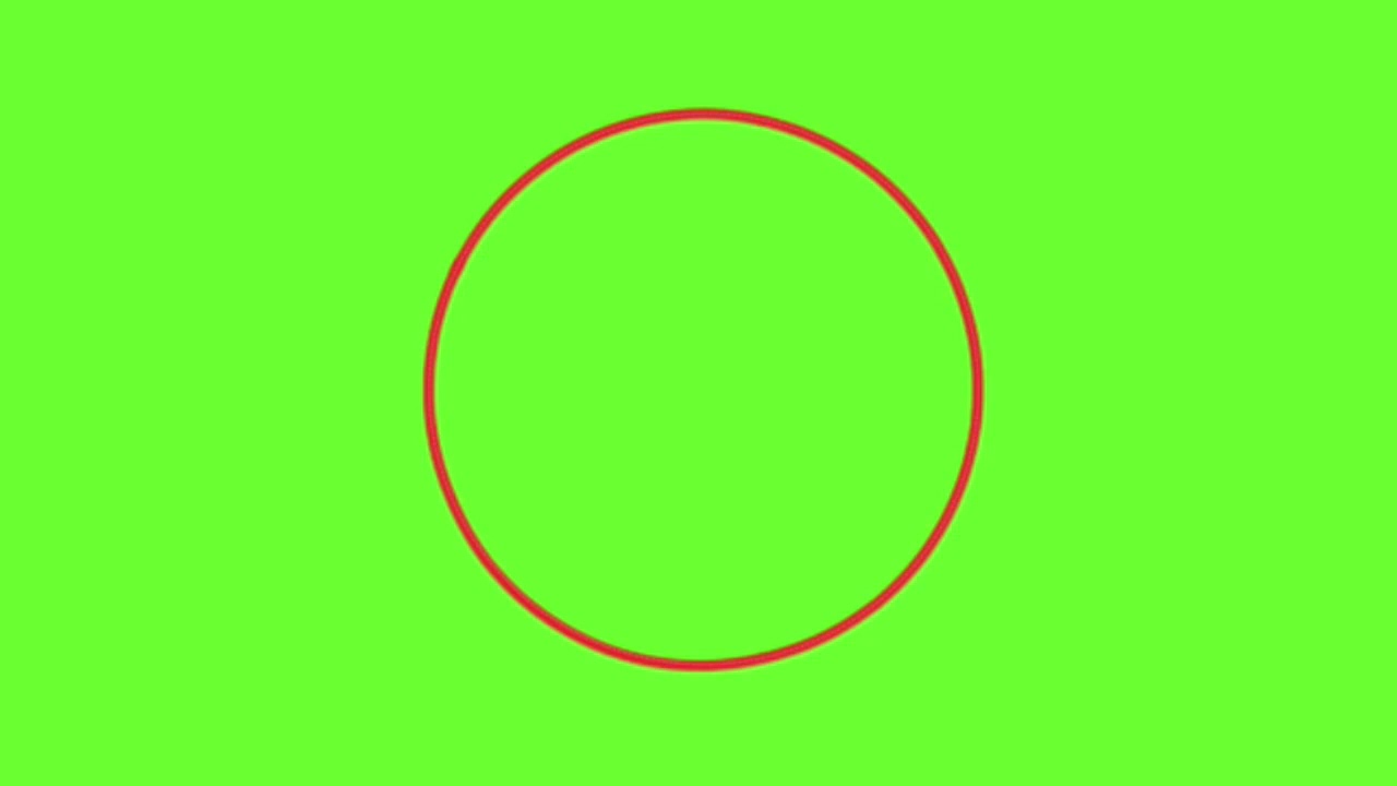 Red Circle Animation Green Screen Chroma Key - YouTube