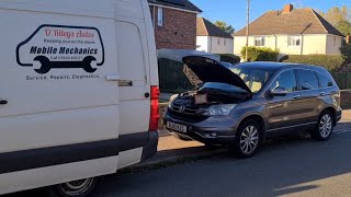 Honda CRV 2.2 P2002 DPF Efficiency. Blocked DPF Cleaning