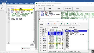 Assembly Program - Obtaining Memory addresses