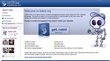 Nakid CMS - A Barebones Content Management System