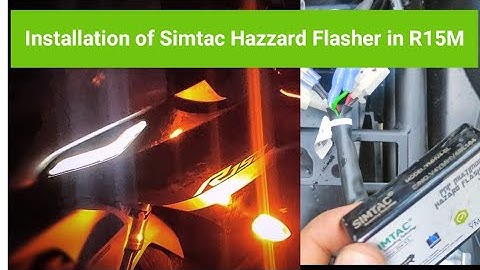 Installing Simtac Hazzard Flasher & Led Bulbs in My R15M |Yamaha R15 V4| Complete Installation Guide