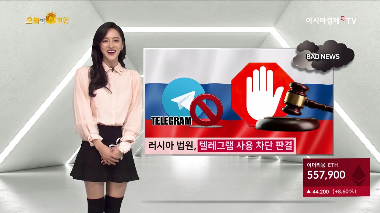 [오늘의 코인] 러시아 법원, 텔레그램 사용 차단 판결