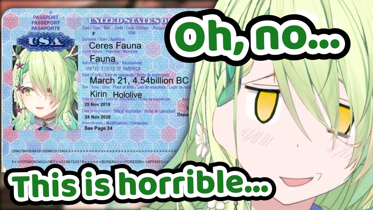 Fauna When See Her Awkward Half Smile on The Passport...