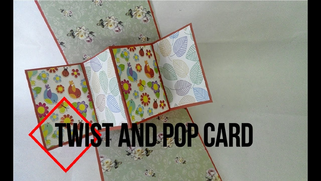 DIY TWIST AND POP CARD | STEP BY STEP GUIDE | SUPER EASY - YouTube
