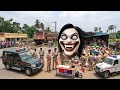 Ghost Truck Overloaded Beside Railgate : High speed Intercity Express Cross Heavy Crowded Area