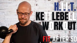 H.I.I.T. and H.I.R.T. Kettlebell Workout For The After 50 Crowd.. Great Metabolic Work!