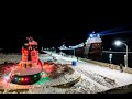 Just how far can you see with that spotlight! The John G Munson's  Duluth Arrival January 03, 2022