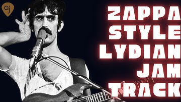 Zappa Style Live Lydian Rock Jam Track for Guitar (D Lydian - 118 BPM)