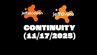 Jeffelodeonjeff Continuity 11172025