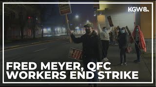 Fred Meyer, QFC workers end strike after reaching tentative deal